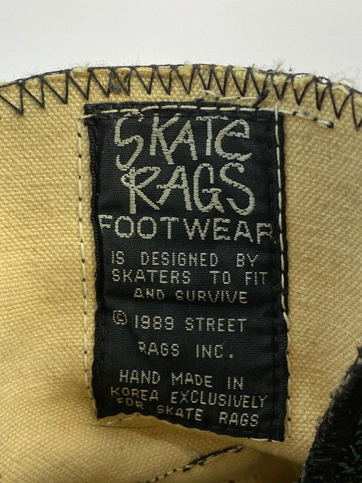 【現状渡し品】【メンズ】 SKATE RAGS スケートラグス 80-90S HI TOP SNEAKER 靴 シューズ スニーカー 162-250211-AS-19-min カラー：ブラック/グリーン系 万代Net店