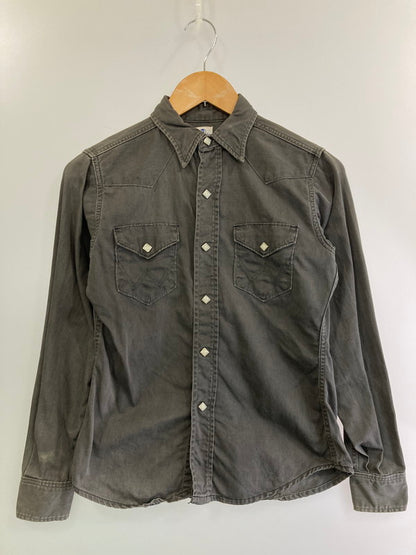 【中古品】【メンズ】 Wrangler ラングラー BLUEBELL 60S STUDS SHIRT BLACK 縦ベル スタッズ シャツ 長袖シャツ メンズ ウエスタンシャツ 146-250205-em-22-min サイズ：16 カラー：ブラック 万代Net店