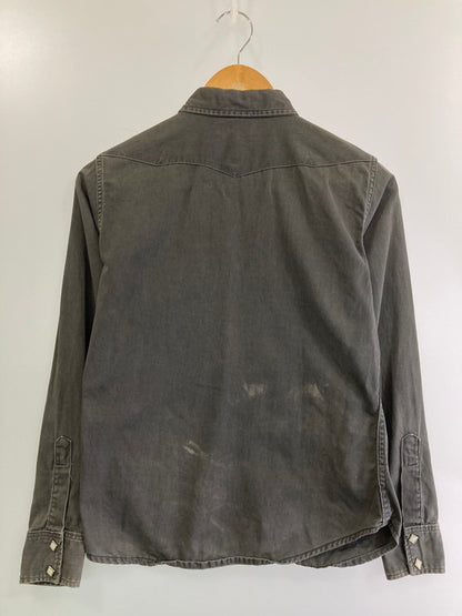 【中古品】【メンズ】 Wrangler ラングラー BLUEBELL 60S STUDS SHIRT BLACK 縦ベル スタッズ シャツ 長袖シャツ メンズ ウエスタンシャツ 146-250205-em-22-min サイズ：16 カラー：ブラック 万代Net店