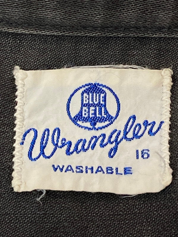 【中古品】【メンズ】 Wrangler ラングラー BLUEBELL 60S STUDS SHIRT BLACK 縦ベル スタッズ シャツ 長袖シャツ メンズ ウエスタンシャツ 146-250205-em-22-min サイズ：16 カラー：ブラック 万代Net店