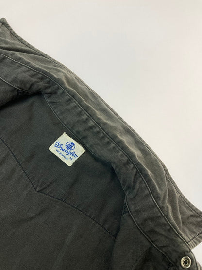 【中古品】【メンズ】 Wrangler ラングラー BLUEBELL 60S STUDS SHIRT BLACK 縦ベル スタッズ シャツ 長袖シャツ メンズ ウエスタンシャツ 146-250205-em-22-min サイズ：16 カラー：ブラック 万代Net店