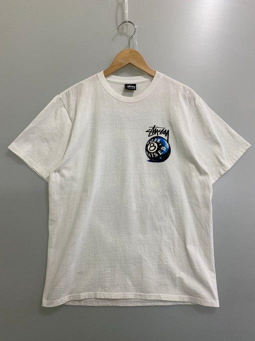 【中古品】【メンズ】 STUSSY ステューシー BXR 8BALL TEE 半袖Tシャツ トップス 142-250206-ks-19-min サイズ：M カラー：ホワイト 万代Net店