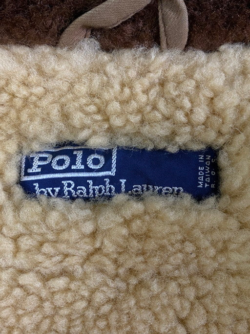 【現状渡し品】【メンズ】 POLO RALPH LAUREN ポロ・ラルフローレン 内ボア フルジップコート アウター 146-250206-ks-14-min サイズ：不明 カラー：ブラウン 万代Net店