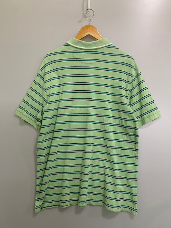 【中古品】【メンズ】 CHAPS チャップス BORDER SS POLO SHIRT ボーダーショートスリーブ ポロシャツ トップス 146-260409-SH-24-min サイズ：XL カラー：ライトグリーン 万代Net店