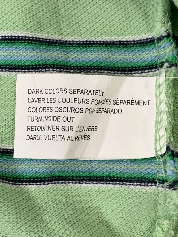 【中古品】【メンズ】 CHAPS チャップス BORDER SS POLO SHIRT ボーダーショートスリーブ ポロシャツ トップス 146-260409-SH-24-min サイズ：XL カラー：ライトグリーン 万代Net店