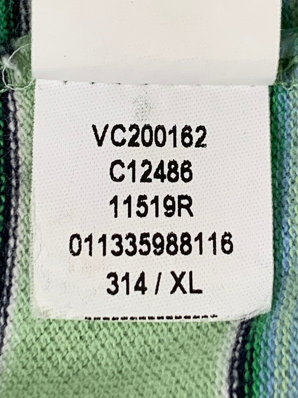 【中古品】【メンズ】 CHAPS チャップス BORDER SS POLO SHIRT ボーダーショートスリーブ ポロシャツ トップス 146-260409-SH-24-min サイズ：XL カラー：ライトグリーン 万代Net店