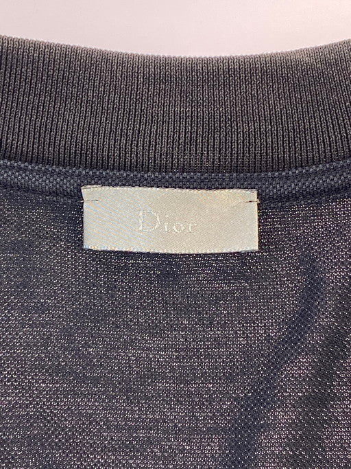 【中古品】【メンズ】 DIOR HOMME ディオール・オム POLO SHIRT  7H3360750008  半袖ポロシャツ トップス  141-250218-jt-01-min サイズ：M カラー：ブラック 万代Net店