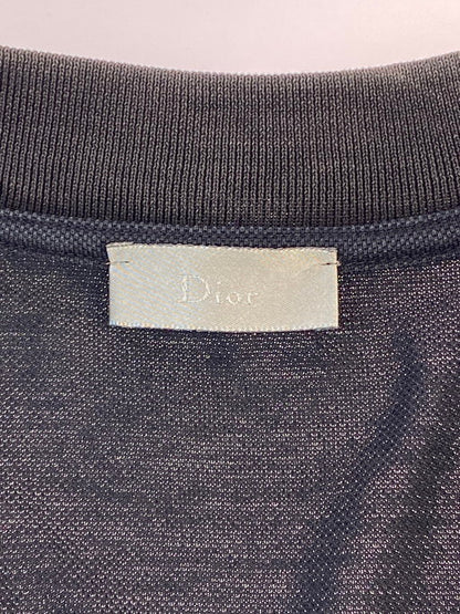 【中古品】【メンズ】 DIOR HOMME ディオール・オム POLO SHIRT  7H3360750008  半袖ポロシャツ トップス  141-250218-jt-01-min サイズ：M カラー：ブラック 万代Net店