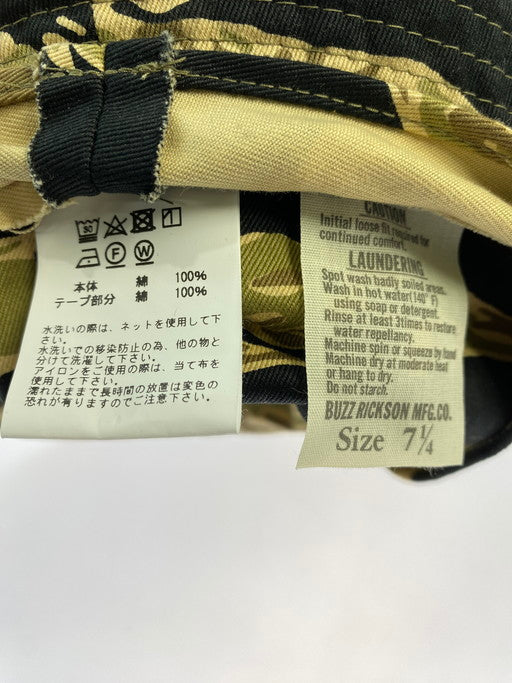 【中古品】【メンズ/レディース】 Buzz Rickson's バズリクソンズ GOLD TIGER CAMOUFLAGE BOONIE HAT BR02791 ゴールドタイガーカモフラージュ ブーニーハット 帽子 185-250214-yn-13-min サイズ：7 1/4 カラー：カモフラージュ 万代Net店