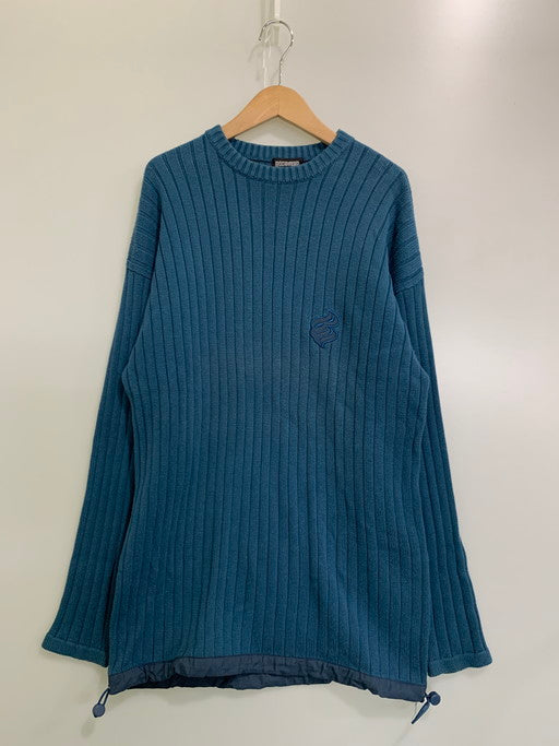 【中古品】【メンズ】 ROCAWEAR ロカウェア L/S KNIT ドローコード付 ロングスリーブ ニット トップス 146-250225-yn-10-min サイズ：XL カラー：ブルー系 万代Net店