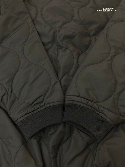 【中古品】【メンズ】  LIBERE QUILTING PULL OVER JACKET リベーレ キルティング プルオーバー ジャケット アウター 142-250212-yn-14-min サイズ：SMALL カラー：ブラック 万代Net店