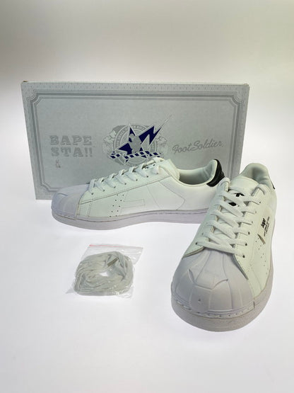 【中古美品】【メンズ】 A BATHING APE アベイシングエイプ BAPESTA SKULLSHOES"WHITE" 靴 シューズ スニーカー 162-250211-AS-9-min サイズ：27.5cm カラー：ホワイト 万代Net店