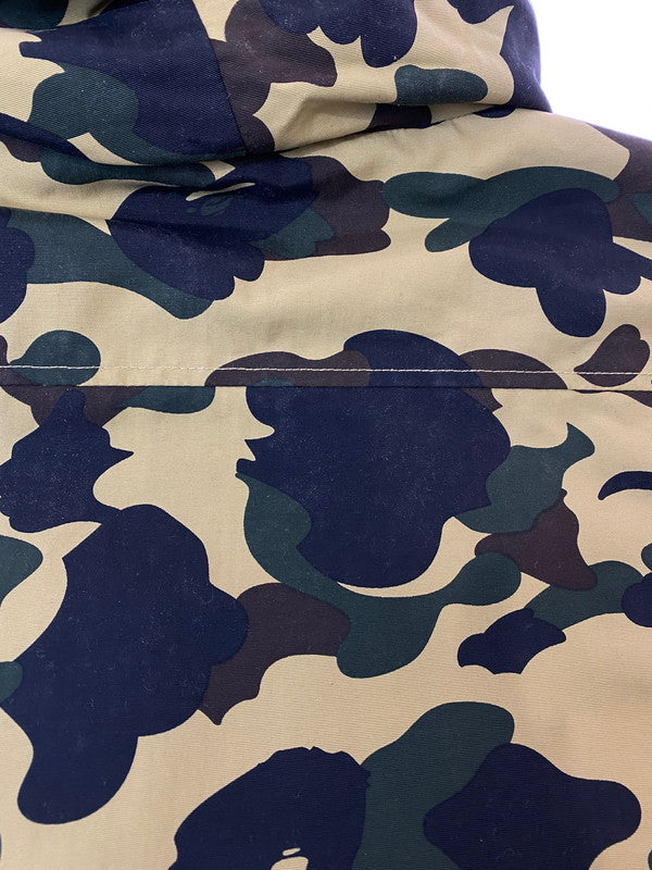 【中古品】【メンズ】 A BATHING APE アベイシングエイプ 001HJB701012X 1ST CAMO NYLON HOODIE カモナイロンフーディ 142-250209-ks-24-min サイズ：XL カラー：カモ柄 万代Net店