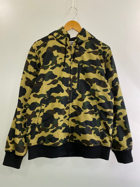 【中古品】【メンズ】 A BATHING APE アベイシングエイプ 001HJB701012X 1ST CAMO NYLON HOODIE カモナイロンフーディ 142-250209-ks-24-min サイズ：XL カラー：カモ柄 万代Net店