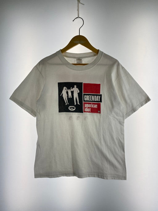 【中古品】【メンズ】  GREENDAY 2005 AMERICAN IDIOT S S TEE グリーンデイ 2005年 アメリカン・イディオット 半袖Tシャツ トップス 146-250218-jt-08-min サイズ：S カラー：ホワイト 万代Net店