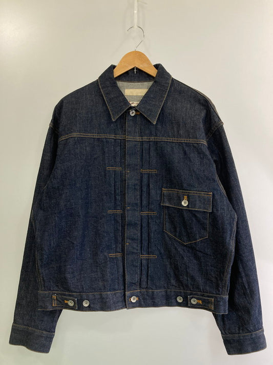 【中古品】【メンズ】  MEAGRATIA メアグラーティア 20183-0203 FLOWER BLOUSON DENIM JACKET デニムジャケット 140-250209-ks-73-min サイズ：2 カラー：インディゴ 万代Net店