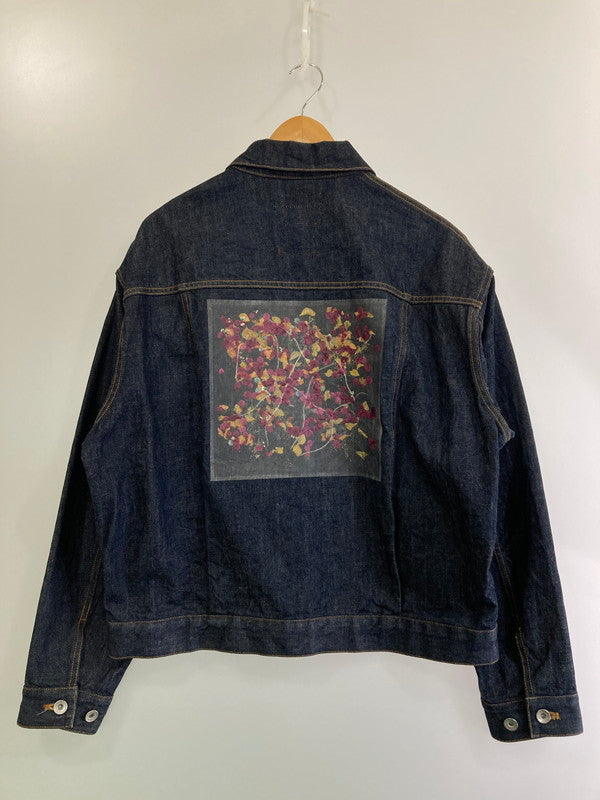 【中古品】【メンズ】  MEAGRATIA メアグラーティア 20183-0203 FLOWER BLOUSON DENIM JACKET デニムジャケット 140-250209-ks-73-min サイズ：2 カラー：インディゴ 万代Net店