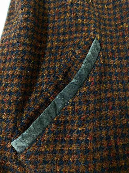 【現状渡し品】【レディース】 L.L.BEAN エルエルビーン 70S-80S USA製 千鳥格子 ロングコート 70年代 80年代 D614 ヴィンテージ アウター 169-260918-hu-30-min サイズ：S カラー：ブラウン/ブラック（千鳥格子） 万代Net店