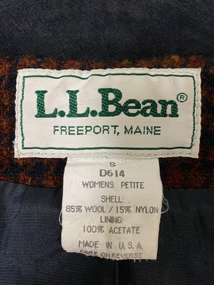 【現状渡し品】【レディース】 L.L.BEAN エルエルビーン 70S-80S USA製 千鳥格子 ロングコート 70年代 80年代 D614 ヴィンテージ アウター 169-260918-hu-30-min サイズ：S カラー：ブラウン/ブラック（千鳥格子） 万代Net店