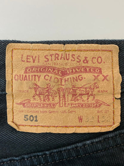 【中古品】【メンズ】 Levi's リーバイス 501 BLACK DENIM PANTS デニムパンツ 157-250223-ks-16-min サイズ：32×32 カラー：ブラック  万代Net店