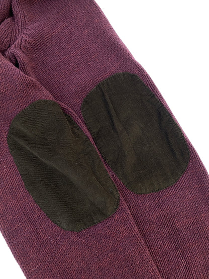【現状渡し品】【メンズ】 CHAPS チャップス エルボーパッチ LS COTTON KNIT ロングスリーブ コットンニット メンズ トップス 146-260617-KS-23-min サイズ：L カラー：ボルドー 万代Net店