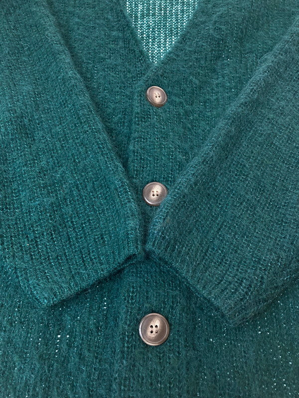【中古品】【メンズ】 KEBOZ ケボズ MOHAIR CARDIGAN モヘア カーディガン メンズ ニット 142-250219-em-13-min サイズ：M カラー：グリーン 万代Net店