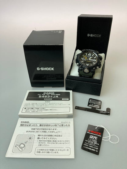 【中古品】【メンズ】 G-SHOCK ジーショック GWG-1000GB-1A  MUDMASTER  トリプルセンサー搭載 電波ソーラー腕時計 196-250218-AS-11-min カラー：ブラック 万代Net店