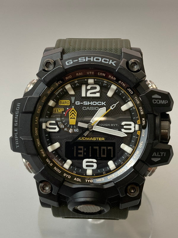 【中古品】【メンズ】 G-SHOCK ジーショック GWG-1000GB-1A  MUDMASTER  トリプルセンサー搭載 電波ソーラー腕時計 196-250218-AS-11-min カラー：ブラック 万代Net店