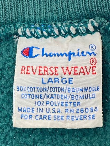 【中古品】【メンズ】 Champion チャンピオン REVERSE WEAVE SWEATSHIRT 90'S リバースウィーブ スウェットシャツ トレーナー メンズ トップス 146-250219-em-15-min サイズ：L カラー：グリーン 万代Net店