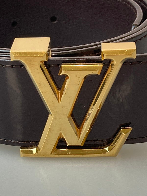 【中古品】【メンズ/レディース】 LOUIS VUITTON ルイ・ヴィトン M9874 CA1192 ヴェルニ サンチュール LV ファセット ベルト 179-250218-AS-14-min カラー：アマラント 万代Net店