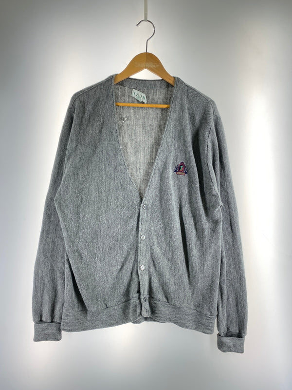 【現状渡し品】【メンズ】 IZOD アイゾッド メキシコ製 LS ACRYLIC CARDIGAN ロングスリーブ アクリル カーディガン メンズ トップス 146-260617-KS-26-min サイズ：L カラー：グレー 万代Net店