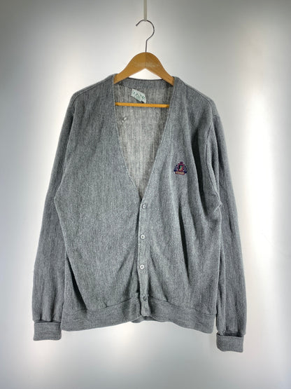 【現状渡し品】【メンズ】 IZOD アイゾッド メキシコ製 LS ACRYLIC CARDIGAN ロングスリーブ アクリル カーディガン メンズ トップス 146-260617-KS-26-min サイズ：L カラー：グレー 万代Net店