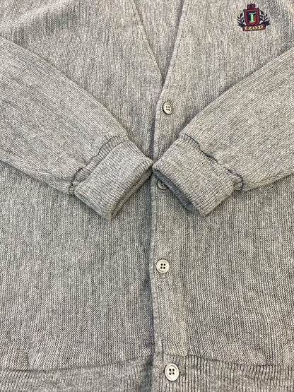 【現状渡し品】【メンズ】 IZOD アイゾッド メキシコ製 LS ACRYLIC CARDIGAN ロングスリーブ アクリル カーディガン メンズ トップス 146-260617-KS-26-min サイズ：L カラー：グレー 万代Net店