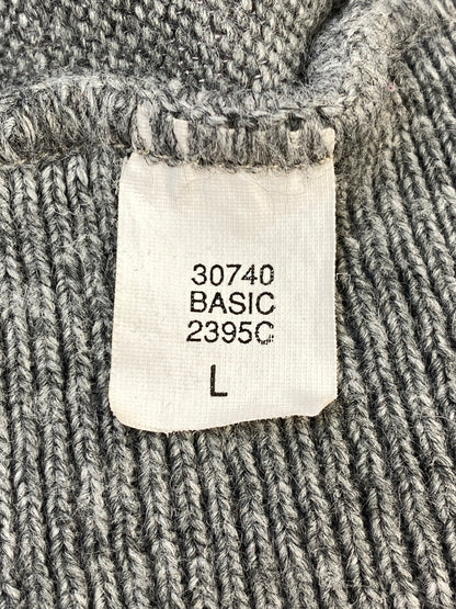 【現状渡し品】【メンズ】 IZOD アイゾッド メキシコ製 LS ACRYLIC CARDIGAN ロングスリーブ アクリル カーディガン メンズ トップス 146-260617-KS-26-min サイズ：L カラー：グレー 万代Net店