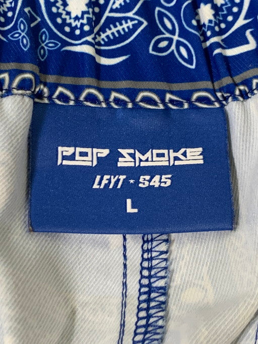 【中古品】【メンズ】  POP SMOKE ポップ・スモーク ×LFYT×S45 WOO BABY TRACK PANTS トラックパンツ 153-250222-ks-34-min サイズ：L カラー：ブルー系 万代Net店