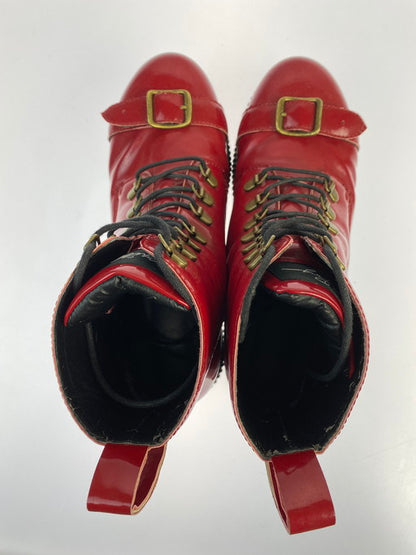 【中古品】【メンズ】  MILK BOY ミルクボーイ BUCKLE BOOTS 靴 シューズ ブーツ 165-250218-AS-35-min カラー：レッド 万代Net店