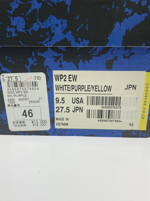 【中古美品】【メンズ】 CONVERSE コンバース WP2 EW ”WHITE PURPLE YELLOW” 靴 シューズ スニーカー 163-250218-AS-28-min サイズ：27.5cm カラー：ホワイト/イエロー/パープル 万代Net店