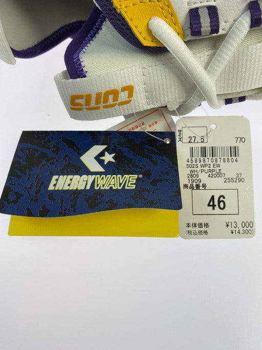 【中古美品】【メンズ】 CONVERSE コンバース WP2 EW ”WHITE PURPLE YELLOW” 靴 シューズ スニーカー 163-250218-AS-28-min サイズ：27.5cm カラー：ホワイト/イエロー/パープル 万代Net店