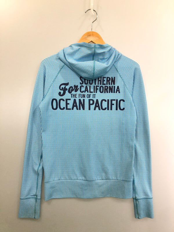 【中古品】【メンズ】 OCEAN PACIFIC オーシャンパシフィック ZIP UP HOODIE ジップアップフーディ 146-260423-zi-09-min サイズ：M カラー：ライトブルー系 万代Net店