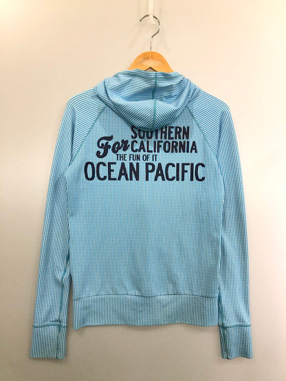 【中古品】【メンズ】 OCEAN PACIFIC オーシャンパシフィック ZIP UP HOODIE ジップアップフーディ 146-260423-zi-09-min サイズ：M カラー：ライトブルー系 万代Net店