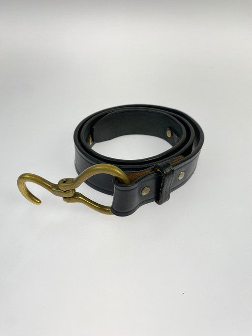 【中古品】【メンズ】  TORY LEATHER トリーレザー 2962 LEATHER BELT ベルト 205-250218-AS-6-min サイズ：32 カラー：ブラック 万代Net店