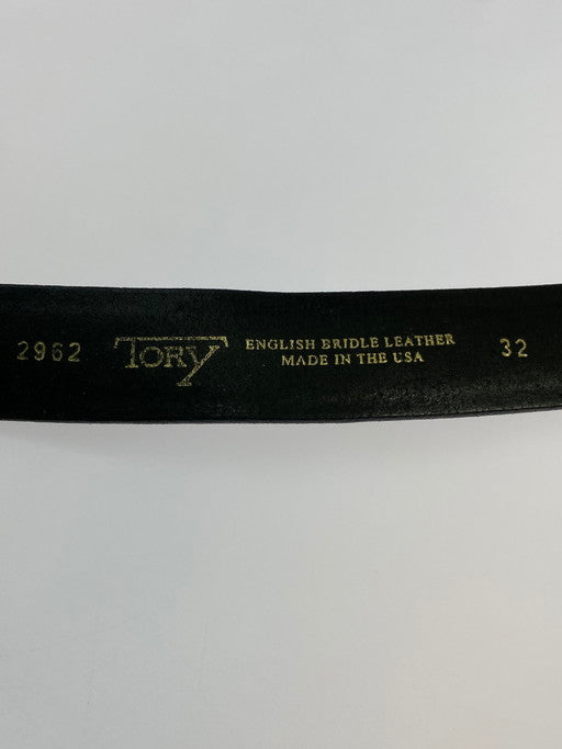 【中古品】【メンズ】  TORY LEATHER トリーレザー 2962 LEATHER BELT ベルト 205-250218-AS-6-min サイズ：32 カラー：ブラック 万代Net店