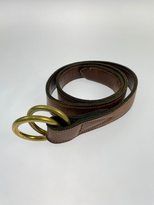 【中古品】【メンズ】 Engineered Garments エンジニアードガーメンツ LEATHER BELT ベルト 205-250218-AS-5-min サイズ：32 カラー：ブラウン 万代Net店