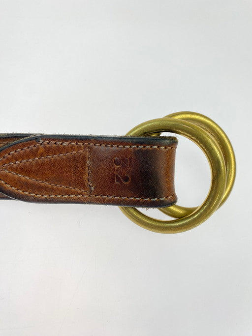 【中古品】【メンズ】 Engineered Garments エンジニアードガーメンツ LEATHER BELT ベルト 205-250218-AS-5-min サイズ：32 カラー：ブラウン 万代Net店