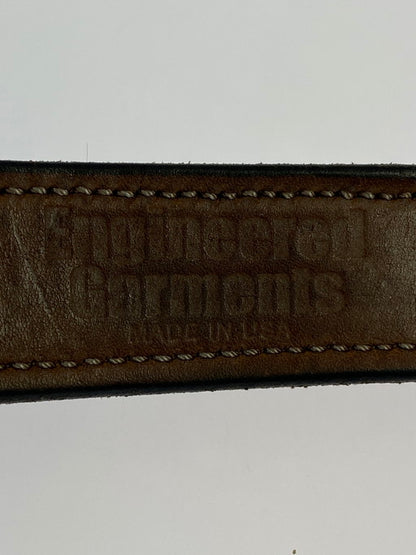 【中古品】【メンズ】 Engineered Garments エンジニアードガーメンツ LEATHER BELT ベルト 205-250218-AS-5-min サイズ：32 カラー：ブラウン 万代Net店