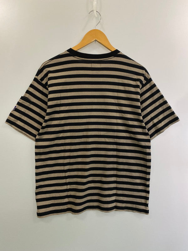 【中古品】【メンズ】 Needles ニードルス S/S CREW NECK TEE OT258 ショートスリーブ クルーネック Tシャツ 半袖Tシャツ トップス 140-250218-yn-04-min サイズ：M カラー：ブラウン系/ブラック 万代Net店