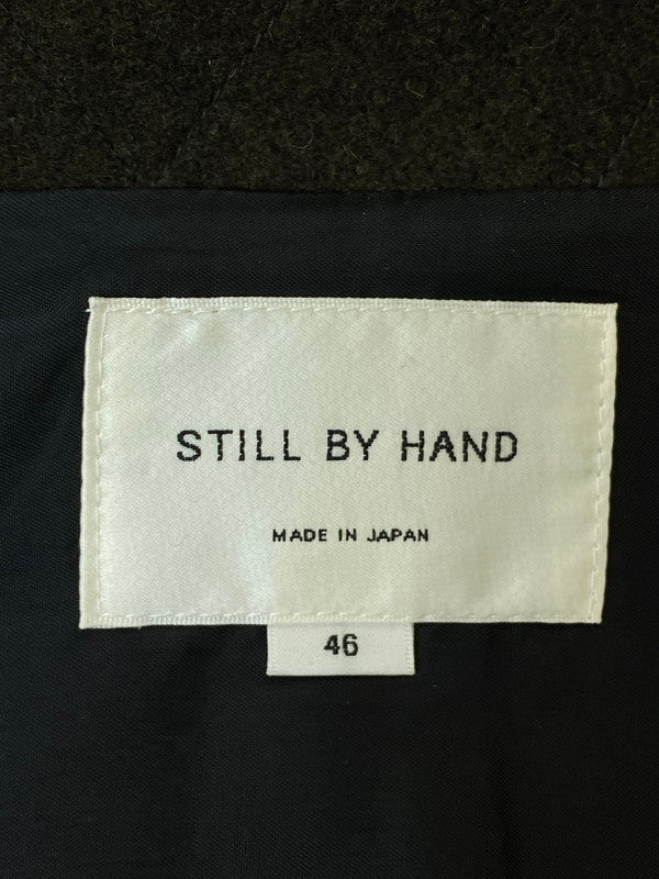 【中古品】【メンズ】  STILL BY HAND スティルバイハンド BL0284 ウールメルトン スタンドカラー ジャケット アウター 140-250224-cn-16-min サイズ：46 カラー：ブラウン 万代Net店