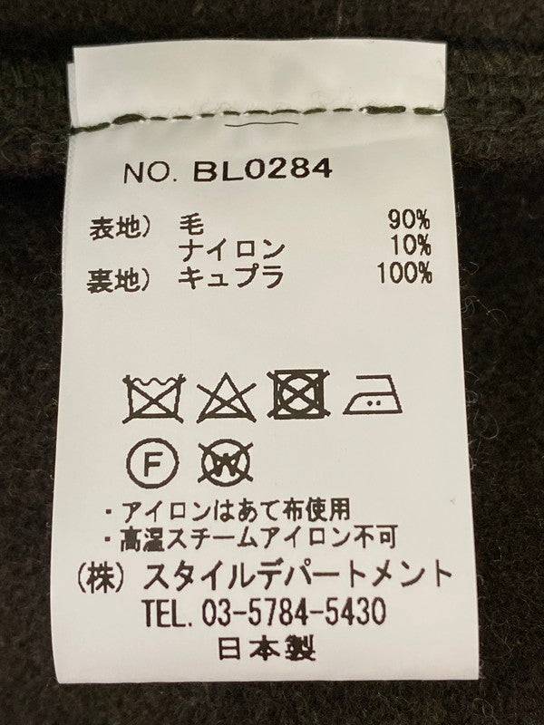 【中古品】【メンズ】  STILL BY HAND スティルバイハンド BL0284 ウールメルトン スタンドカラー ジャケット アウター 140-250224-cn-16-min サイズ：46 カラー：ブラウン 万代Net店