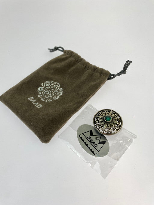 【中古品】【メンズ/レディース】 SAAD サード ターコイズコンチョ 飾りボタン 193-250216-AS-26-min カラー：シルバー 万代Net店