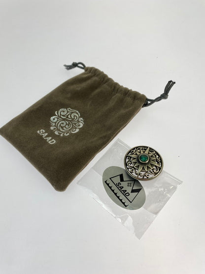 【中古品】【メンズ/レディース】 SAAD サード ターコイズコンチョ 飾りボタン 193-250216-AS-26-min カラー：シルバー 万代Net店